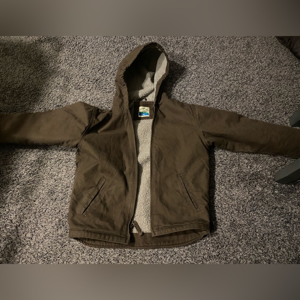 Boys youth medium blue mountain jacket